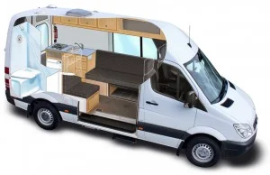 Переделка салонов бусов Sprinter, Crafter, T5, Vito, Caddy, Kangoo 